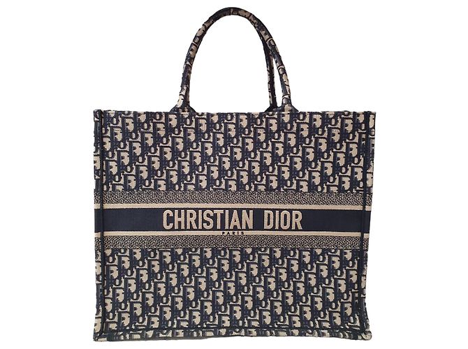 Christian Dior Dior Book Tote Azul Oblique
