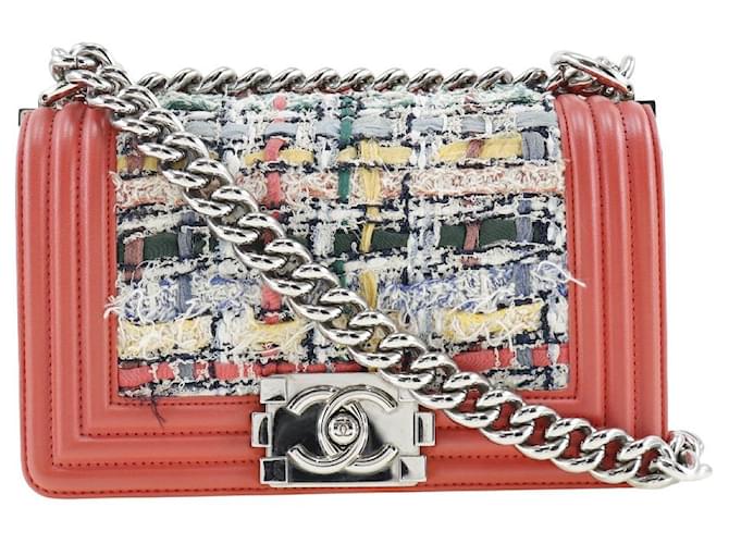 Chanel Boy Red Leather  ref.1108854