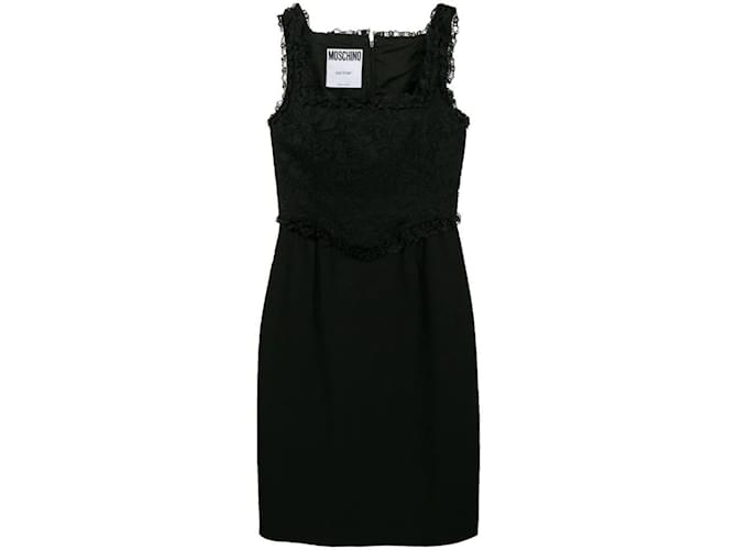 Moschino Black Lace Dress  ref.1108944