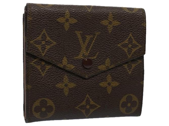 Carteira LOUIS VUITTON Monogram Porte Monnaie Bier Cartes Crdit M61652 Auth am5147 Monograma Lona  ref.1108989