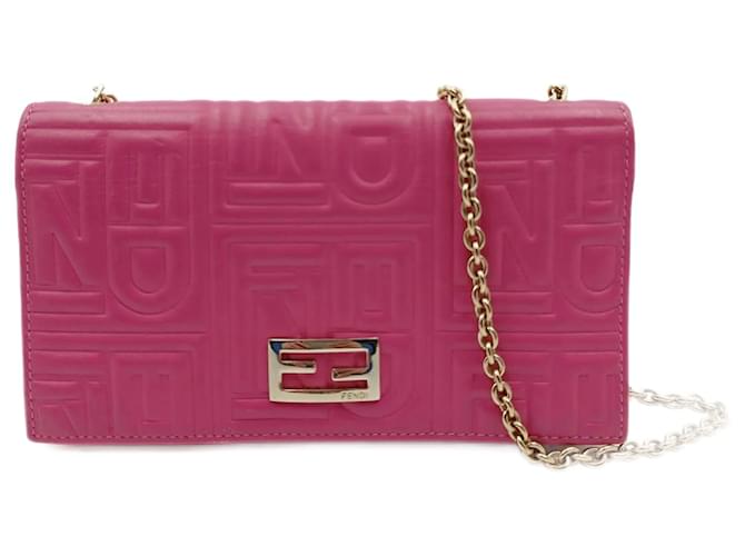 Fendi wallet on chain pink sale