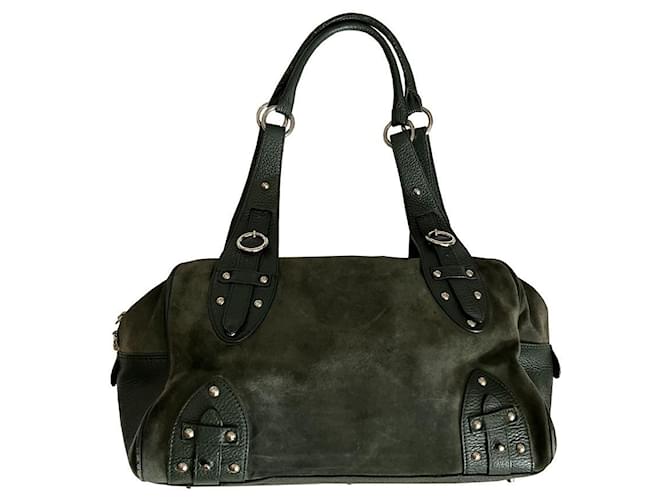 Furla Handbags Green Leather Deerskin  ref.1109088