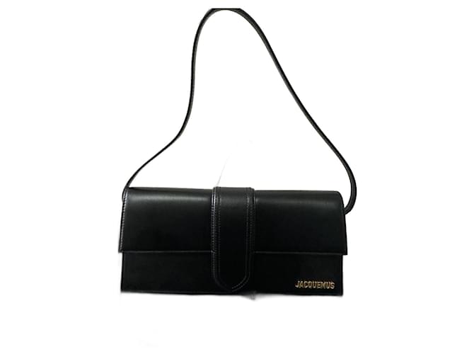 New Jacquemus Le Bambino bag long les classiques Black Leather  ref.1109179