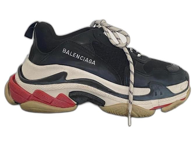 Balenciaga Triple S Nero Tela  ref.1109180