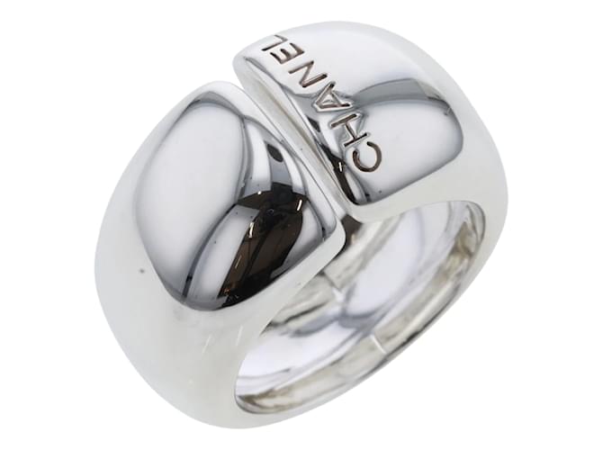 Chanel Bague ouverte logo Argent M tal Argent ref.1109215