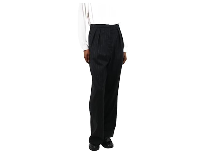 Isabel Marant Black leather balloon-leg trousers - size FR 34  ref.1109302