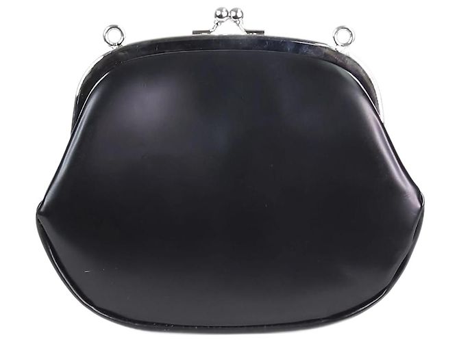 Comme Des Garcons Bolsa transversal preta com fecho
