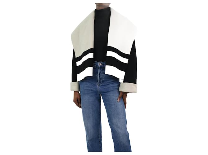 Ralph Lauren Black striped cashmere-blend jacket - size US 2  ref.1109308