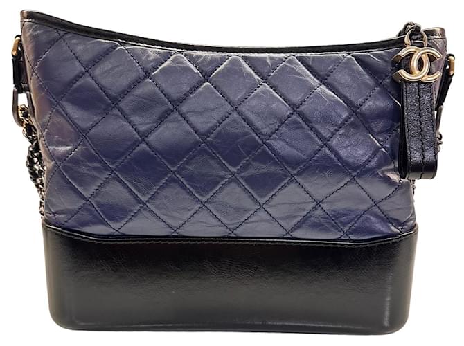 Gabrielle Chanel Handbags Navy blue Leather  ref.1109323