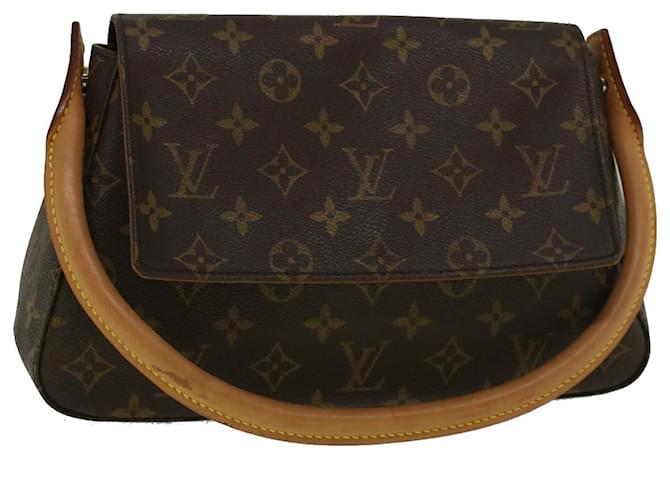 Louis Vuitton Mini looping Brown Cloth  ref.1109528
