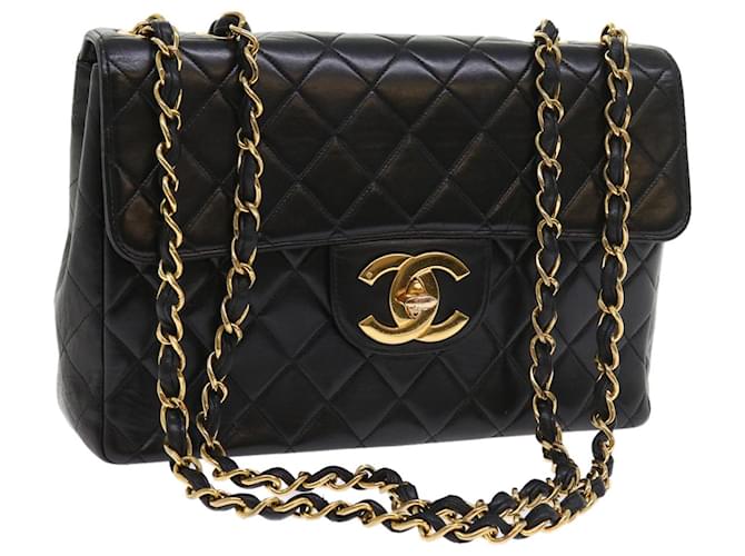 Chanel Matrasse Black Leather  ref.1109621