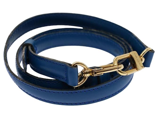 Louis Vuitton shoulder strap Blue Leather  ref.1109766