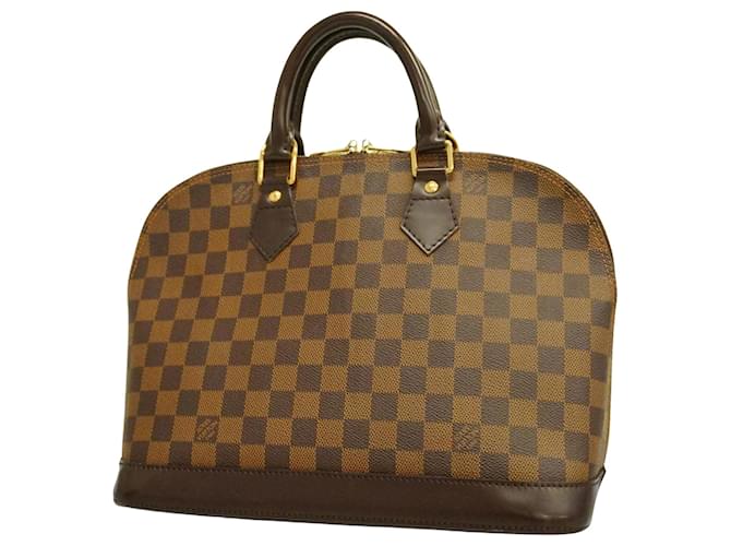 Louis Vuitton Alma Marrom Lona  ref.1109951