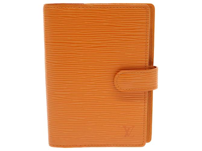 Louis Vuitton Agenda PM Arancione Pelle  ref.1110066