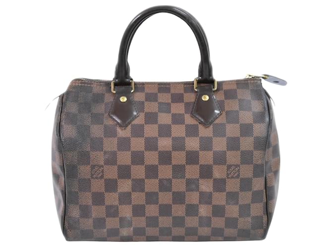 Louis Vuitton Speedy 25 Brown Cloth  ref.1110092
