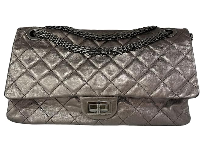 2.55 Chanel Handbags Bronze Leather  ref.1110181