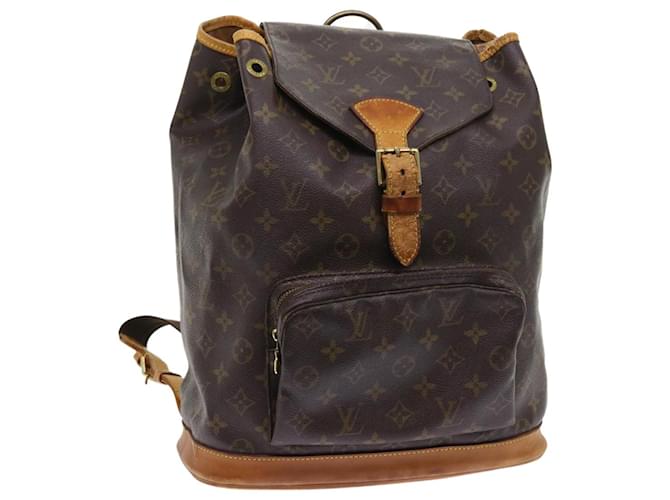 LOUIS VUITTON Monogramm Montsouris GM Rucksack M.51135 LV Auth bs9304 Leinwand  ref.1110280