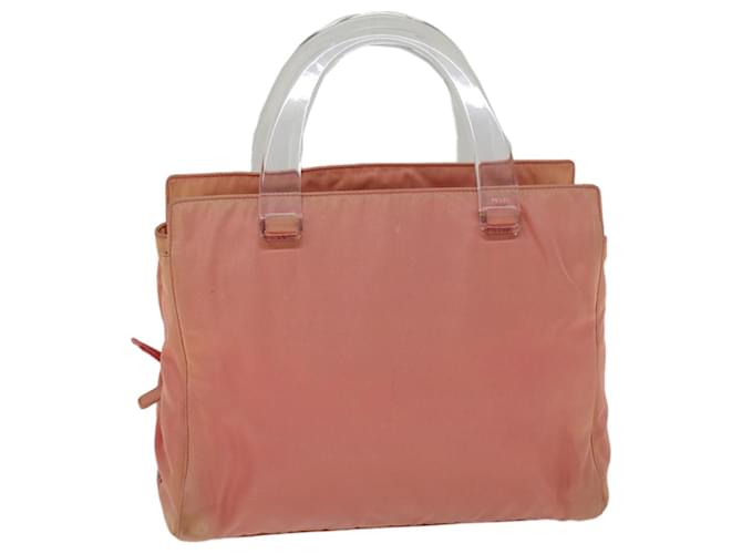 PRADA Hand Bag Nylon Pink Auth cl805  ref.1110287