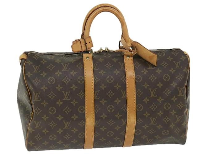 Louis Vuitton Monogram Keepall 45 Boston Bag M41428 LV Auth 56512 Cloth  ref.1110313