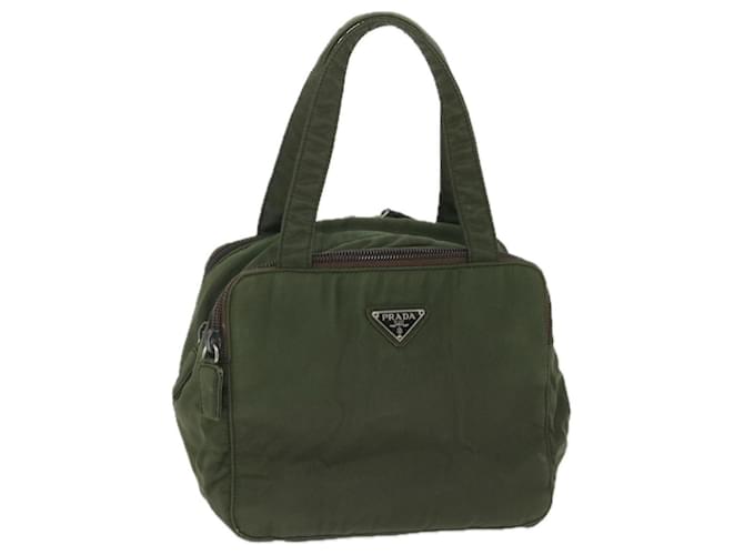 PRADA Hand Bag Nylon Khaki Auth fm2850  ref.1110340