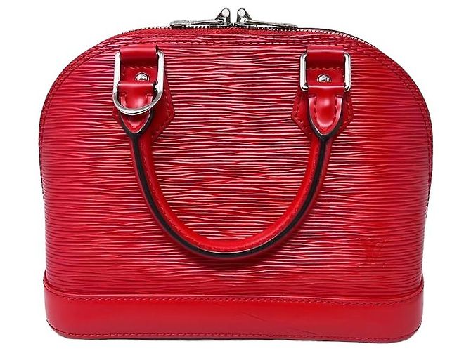 Louis Vuitton Alma BB de piel Epi roja