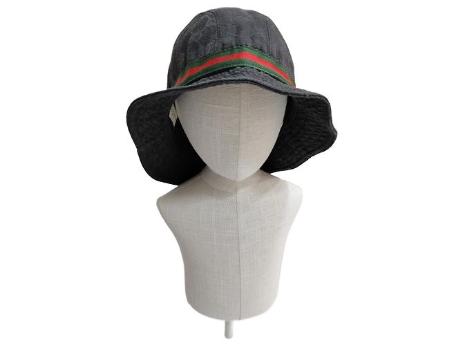 Gucci Bucket Hat Black Canvas