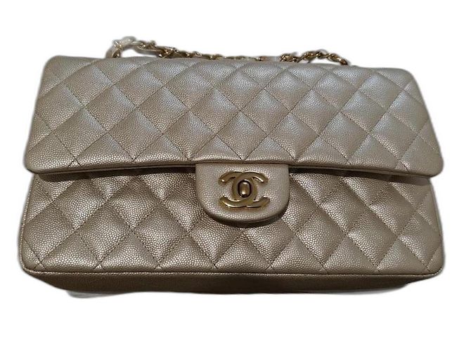 Bolsa Chanel Timeless edição limitada Bege