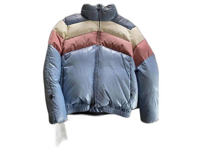 Moncler Grenoble Lamar down jacket Pink White Blue