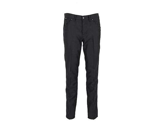 Pantalon Slim Fit Tom Ford en Polyester Noir  ref.1110561