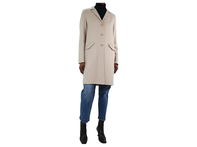 Loro Piana Neutral cashmere lightweight coat - size IT 40  ref.1110617