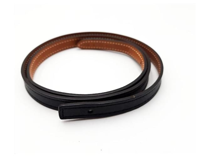 Hermès Hermes 13mm Reversible Belt Strap Black Leather  ref.1110641