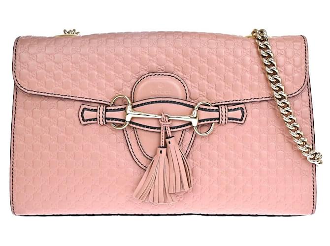 Gucci Emily Pink Leather  ref.1110817