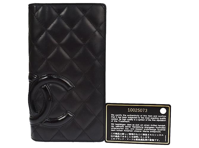Chanel Cambon Black Patent leather  ref.1111034