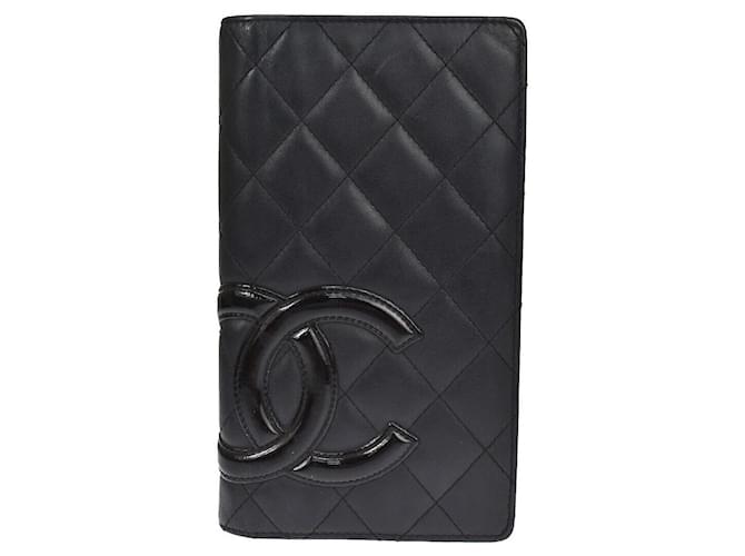 Chanel Cambon Black Patent leather  ref.1111036
