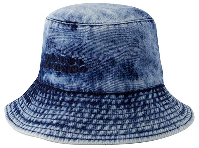 Giorgia Bucket Hat - Isabel Marant - Cotton - Light Blue  ref.1111133