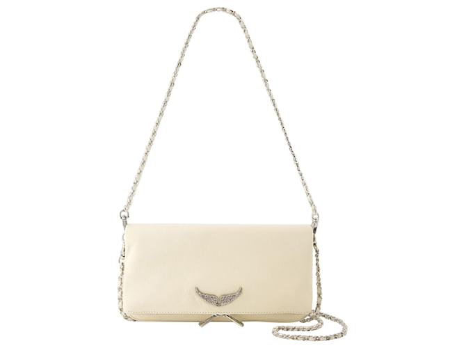 Borsa a tracolla Rock Swing Your Wings - Zadig & Voltaire - Pelle - Beige  ref.1111134