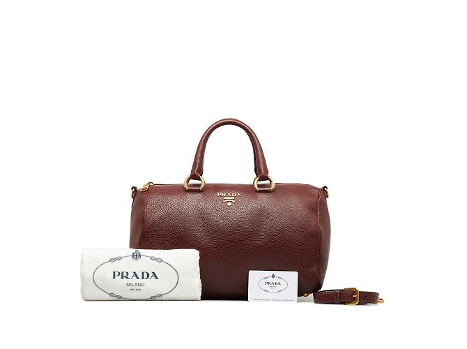 Prada Bolsa Vitello Daino Boston BL0610
