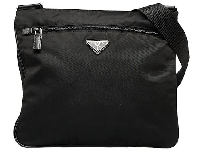 Prada Tessuto Crossbody bag Black Cloth  ref.1111185