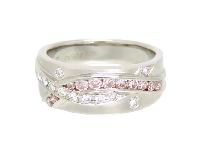 & Other Stories 18k Diamantring aus Gold und Platin Silber Metall  ref.1111220