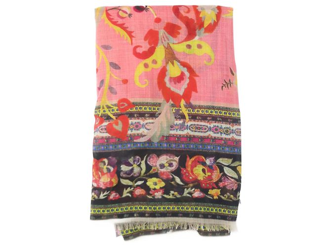Etro Sciarpa stampata in cashmere multicolor