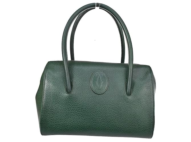 Cartier Must de Cartier Green Leather  ref.1111312