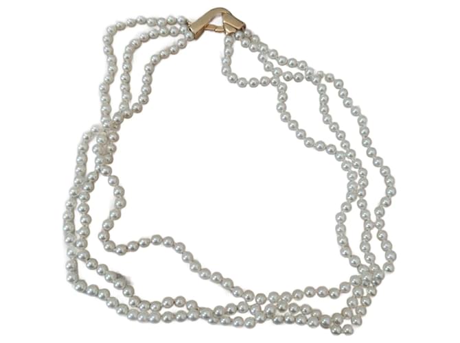 Autre Marque Perlenkette von Mizaki Aus weiß  ref.1111376