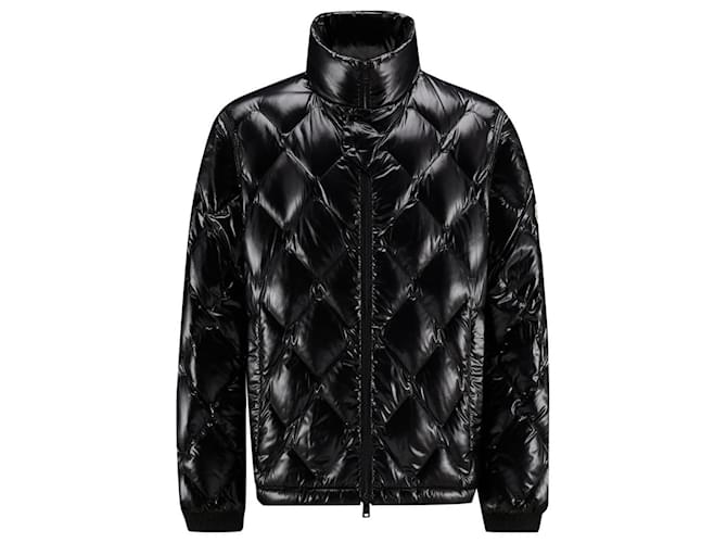 Moncler Izalco short down jacket Black Synthetic  ref.1111433