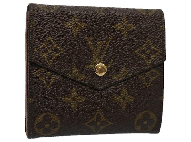 Carteira LOUIS VUITTON Monogram Porte Monnaie Bier Cartes Crdit M61652 Auth am5146 Monograma Lona  ref.1111517