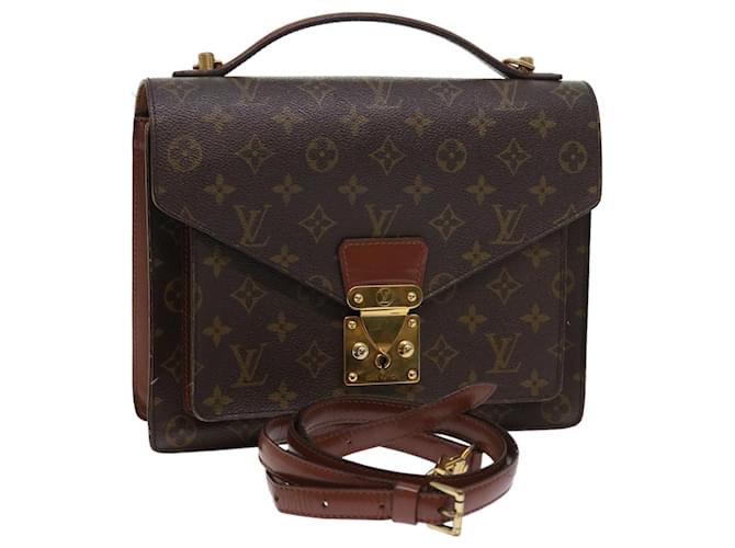 Louis Vuitton Monogram Monceau 28 Hand Bag 2way M51185 LV Auth 56941 Cloth  ref.1111518