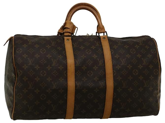 Louis Vuitton Monogram Keepall 50 Boston Bag M41426 LV Auth 57707 Cloth  ref.1111532
