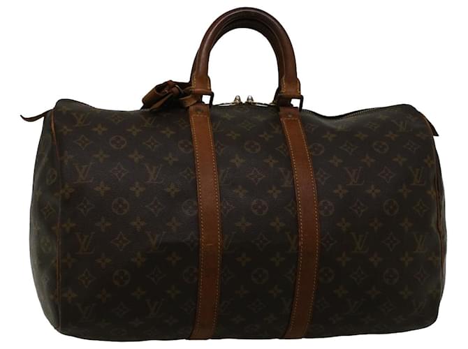 Louis Vuitton Monograma Keepall 45 Boston Bag M41428 Autenticação de LV 57414 Lona  ref.1111552
