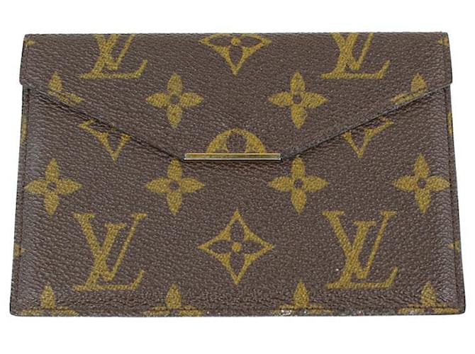 Louis Vuitton Clutch bags Brown Leather  ref.1111602