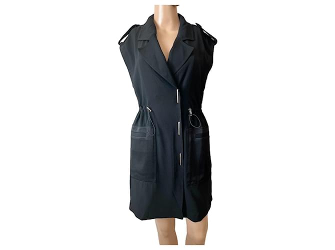 Karen Millen Dresses Black Polyester  ref.1111615