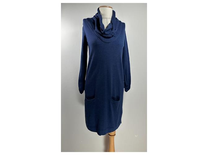 Autre Marque Dresses Blue Navy blue Wool  ref.1111666